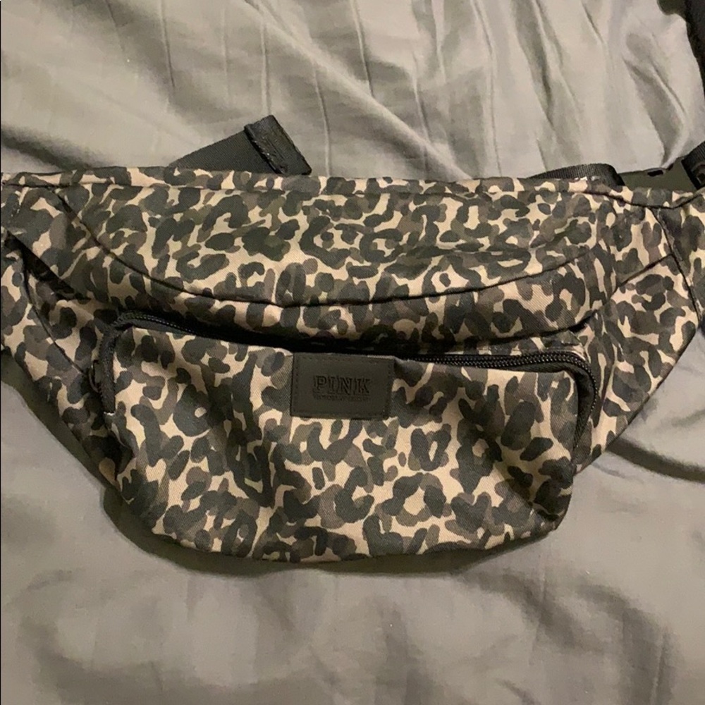 PINK camo fanny pack